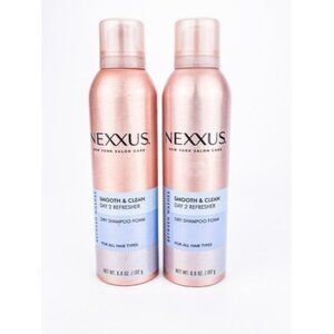 Lot of 2 Nexxus Between Washes Smooth Clean Dry Shampoo‎ Foam Aerosol 6.8oz